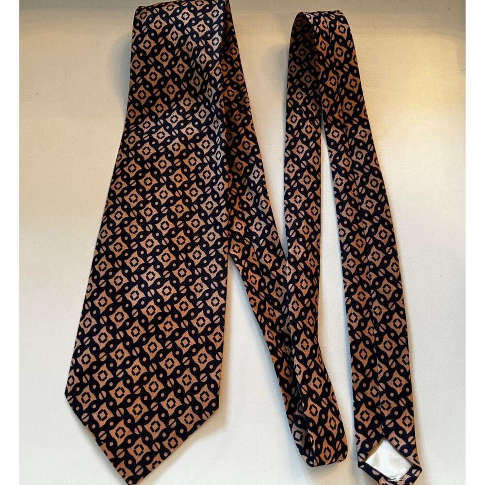 Vtg Luxury Necktie Neck Tie Geometric 58x4”